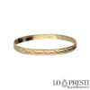 bracelet large en or jaune 18 carats