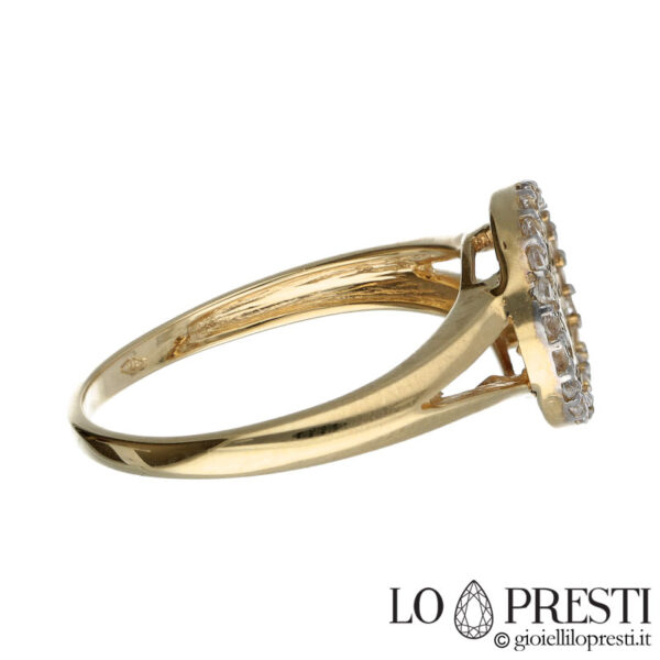 Lebensbaum-Ring aus 18-karätigem Gold