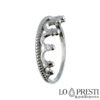 crown ring in 18kt white gold