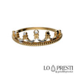 18kt gold crown ring