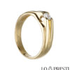 18kt yellow gold solitaire model