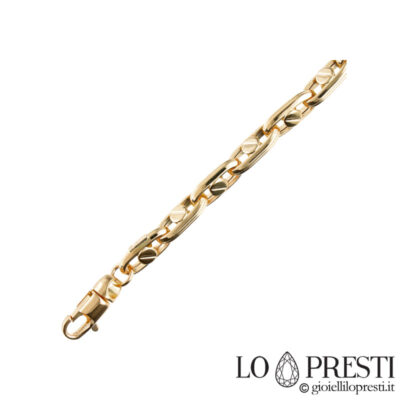 18kt yellow gold men's chain necklace