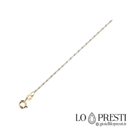 necklace in 18kt white and yellow gold