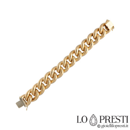 Bracelet groumette en or jaune 18 carats pour femme