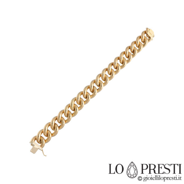 bracelet groumette pour femme en or jaune 18 carats