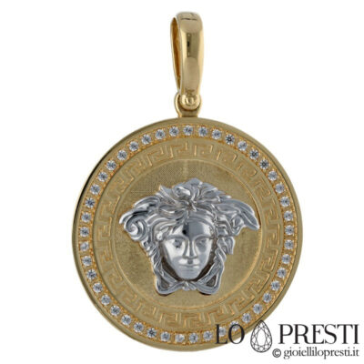 18kt yellow gold rolex style pendant