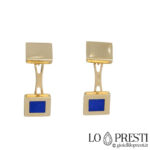 cufflinks with pencil in 18kt yellow gold