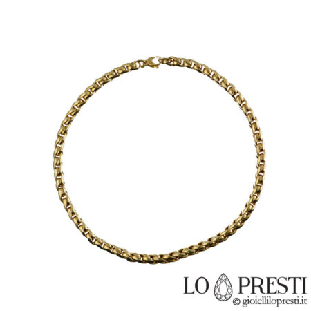 18kt yellow gold chain necklace for women