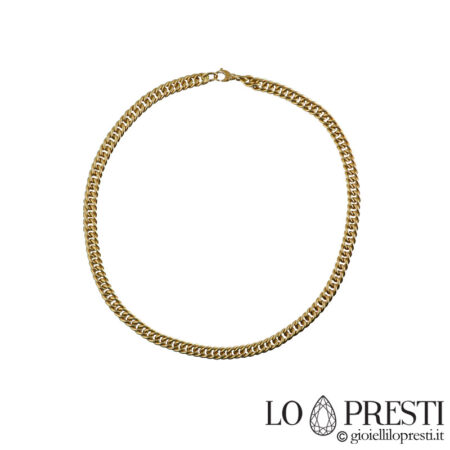 Groumette-Halskette aus 18-karätigem Gelbgold für Damen