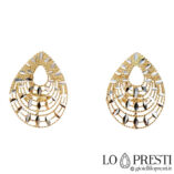 18kt gold glittered fantasy earrings