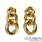 18kt yellow gold groumette earrings for women