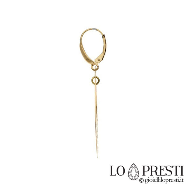 18kt yellow gold women's pendant earrings