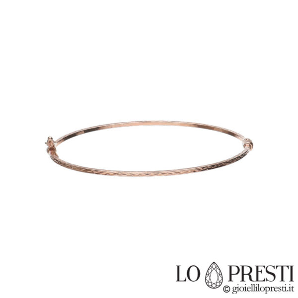 18kt rose gold rigid bracelet