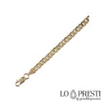 18kt yellow gold bracelet, guarantee certificate and gift box