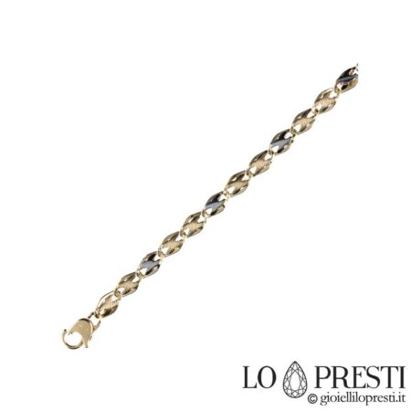 Bracelet pour homme en or 18 carats dans une boîte cadeau d'anniversaire