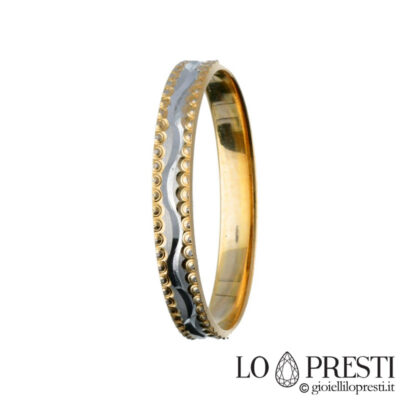 anillo-anillo-oro-bicolor-blanco-amarillo-con-grabado-en-relieve-brillante