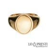bague-personnalisable-chevalier-band-shield-ovale-or-jaune-18 carats