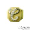 ring-chevalier-band-yellow-gold-white-initial-letter-diamonds
