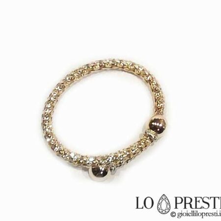 Bracelet rigide pour femme de mode tendance en or jaune 18 carats avec ouverture au dos. Article fabriqué sur commande.