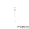 Women's pendant earrings in 18kt yellow gold with lever closure