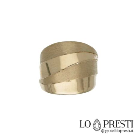 women's band ring in 18kt yellow gold
