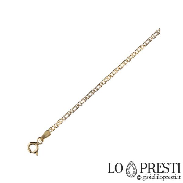 Empty groumette link necklace in 18kt yellow gold reference size 60 cm
