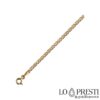 Hollow link necklace sa 18kt yellow gold