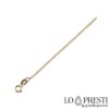 Men's full groumette link necklace in 18kt yellow gold
