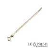 Men's hollow groumette link necklace in 18kt yellow gold