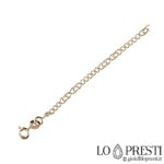 Men's hollow link necklace sa 18kt yellow gold reference size na 50 cm