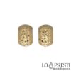 Fancy women's earrings in 18kt yellow gold with lever closure