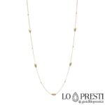 Women's fancy mesh necklace in 18kt yellow gold reference size 45 cm. Certificate of guarantee and gift box.