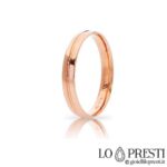 Unoaerre リラ モデルの結婚指輪は、婚約、記念日、結婚式に最適な 18K ホワイト、イエロー、またはローズ ゴールドの証明書とギフト ボックスです。