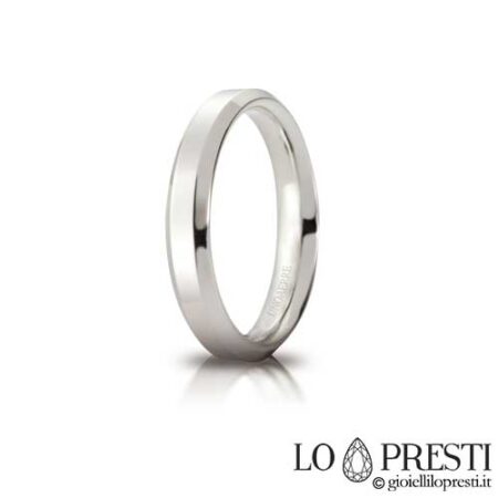 unaerre ヒドラ モデル 結婚指輪 (18Kホワイトまたはイエローゴールド)