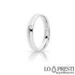 Unoaerre Lyra モデルの結婚指輪は、ブリリアント カット ダイヤモンドをあしらった 18K ホワイト、イエロー、ローズ ゴールドで、婚約、記念日、結婚式に最適な、証明書とギフト ボックスが付いています。